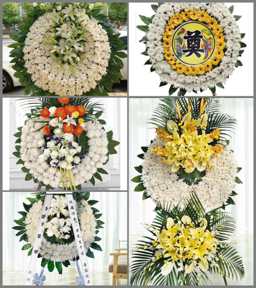 山东莱芜莱城区口镇镇小庄村花圈速递